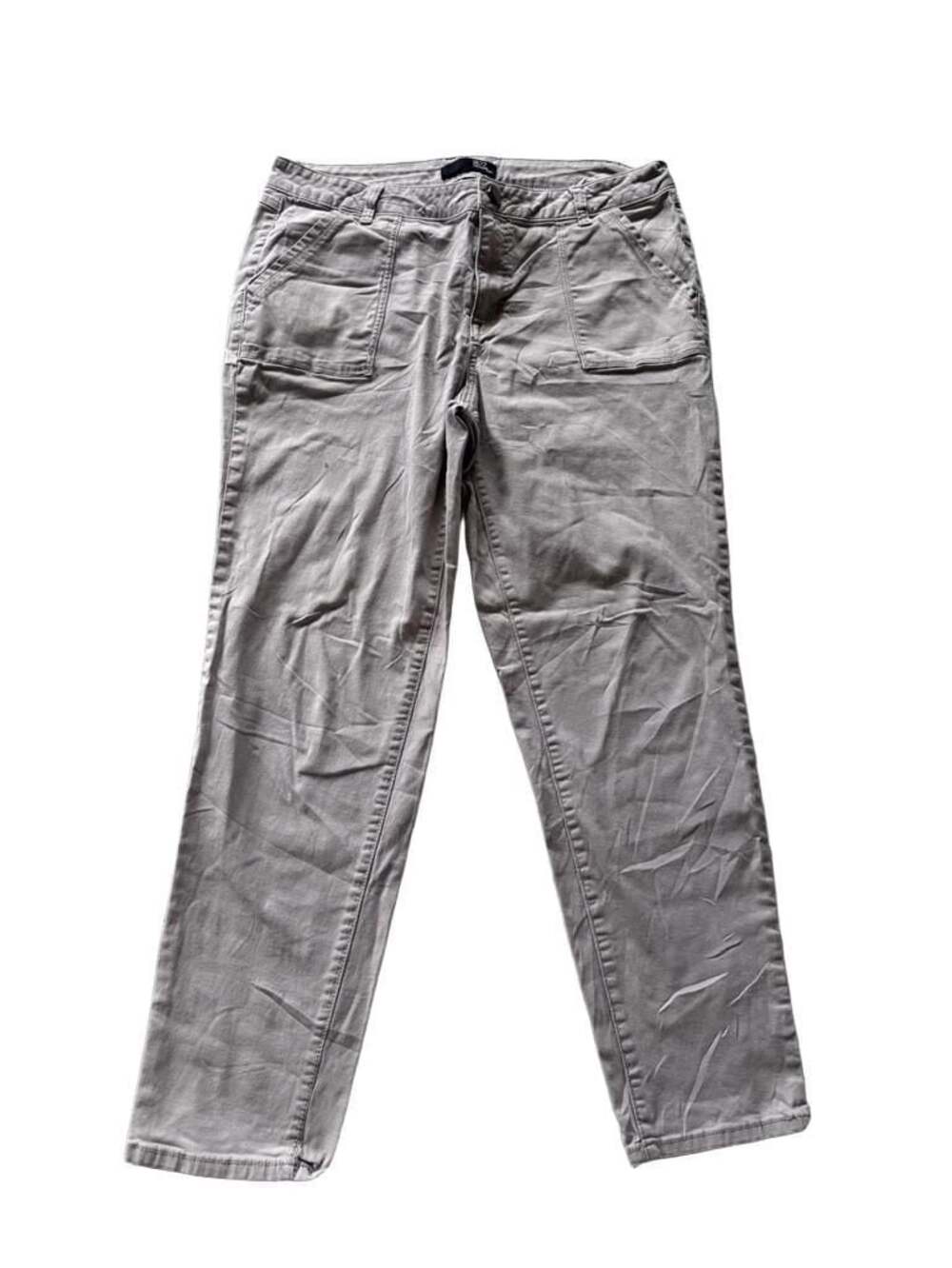 1822 Denim CY8M1643A1 Women's Beige Utility Cargo Pants Size 14